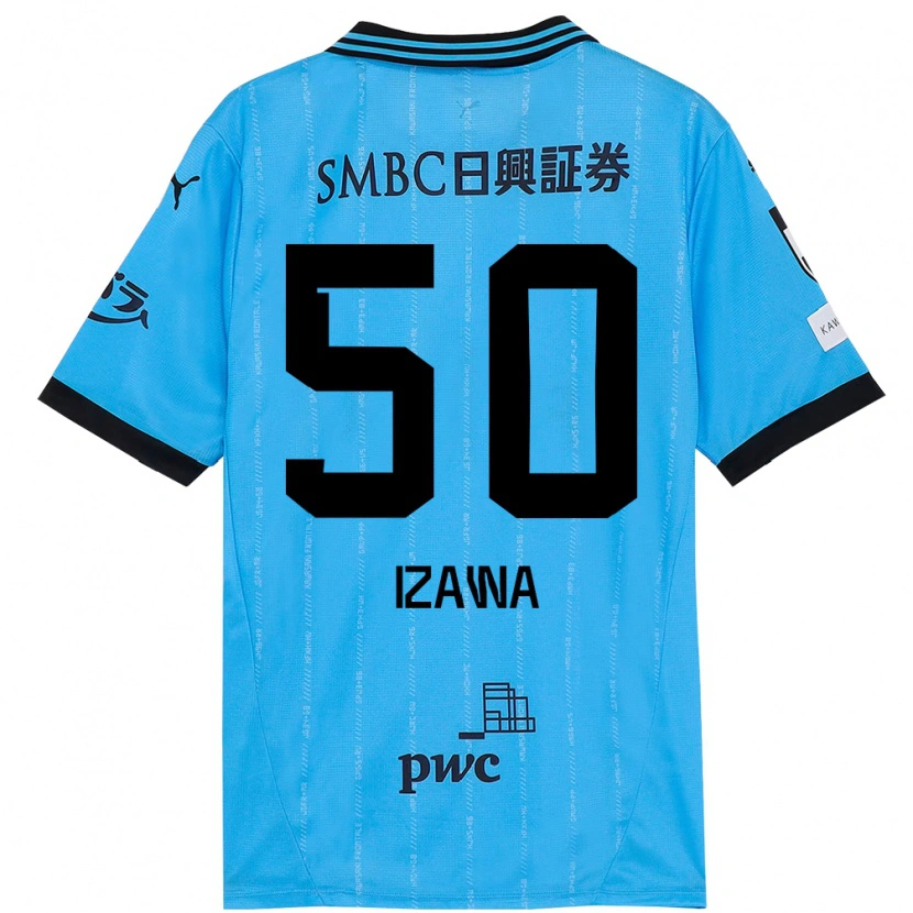 Danxen Criança Camisola Haruki Izawa #50 Azul Celeste Preto Principal 2025/26 Camisa Brasil