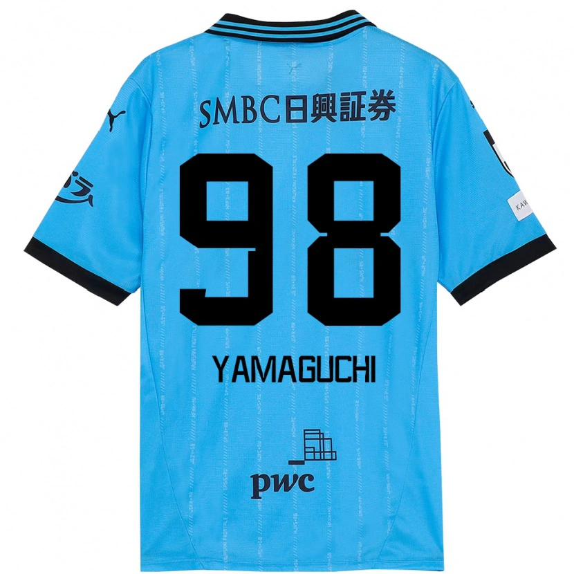 Danxen Criança Camisola Louis Thébault-Yamaguchi #98 Azul Celeste Preto Principal 2025/26 Camisa Brasil