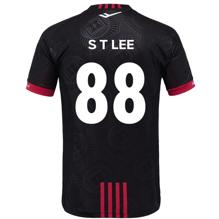 Danxen Criança Camisola Tae-Seok Lee #88 Preto Vermelho Principal 2025/26 Camisa Brasil