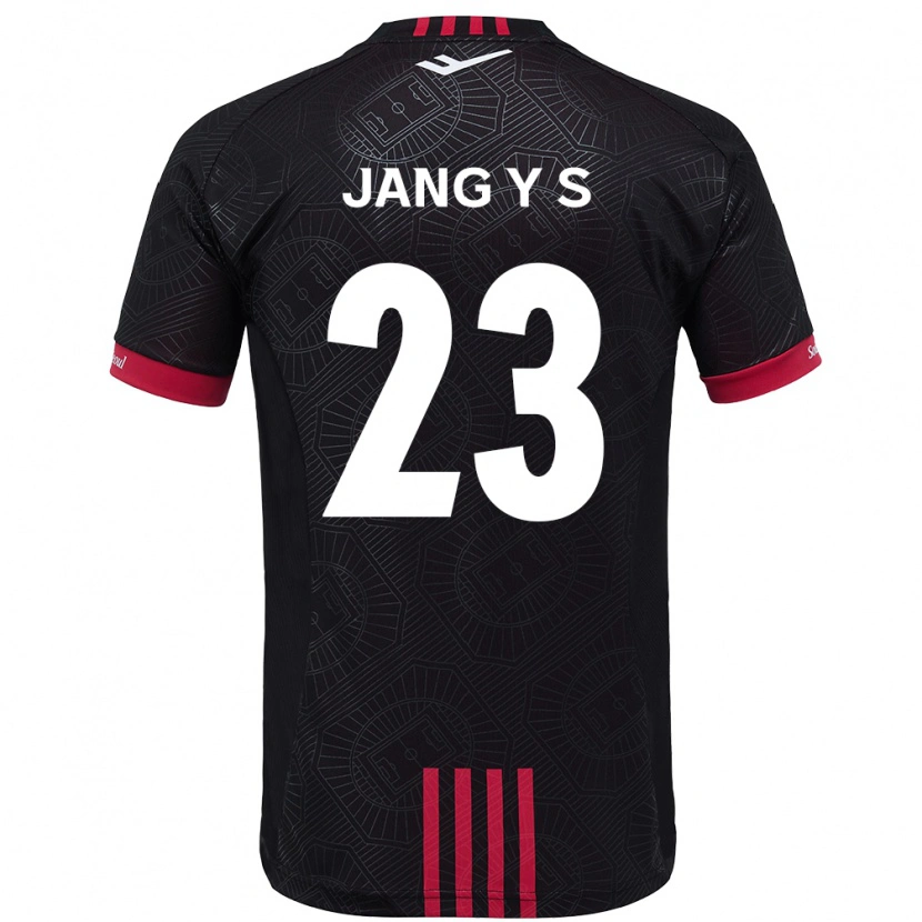 Danxen Criança Camisola Jang Yoon-Seo #23 Preto Vermelho Principal 2025/26 Camisa Brasil