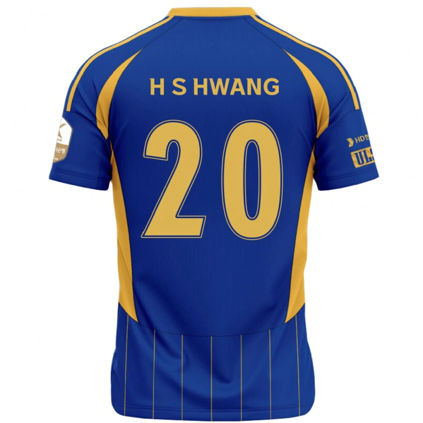 Danxen Criança Camisola Seok-Ho Hwang #20 Azul Royal Amarelo Principal 2025/26 Camisa Brasil