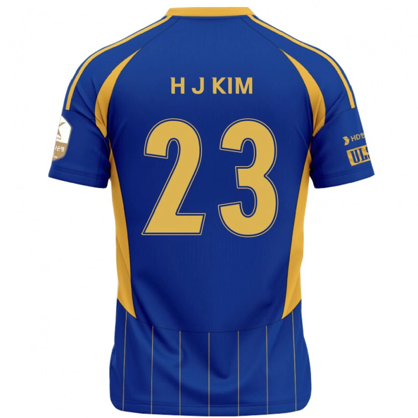 Danxen Criança Camisola Ju-Hwan Kim #23 Azul Royal Amarelo Principal 2025/26 Camisa Brasil