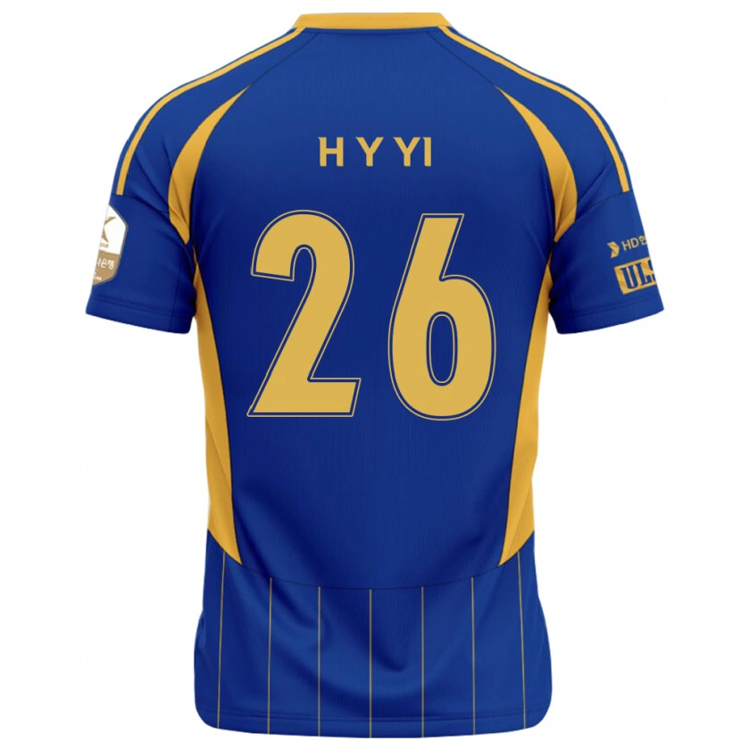 Danxen Criança Camisola Yong-Hyeon Yi #26 Azul Royal Amarelo Principal 2025/26 Camisa Brasil