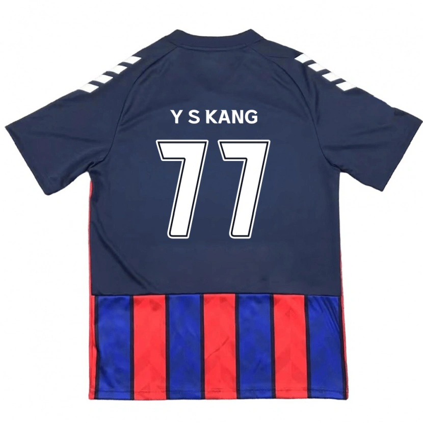 Danxen Criança Camisola Sang-Yun Kang #77 Azul Royal Vermelho Principal 2025/26 Camisa Brasil