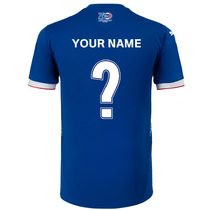 Danxen Criança Camisola Seu Nome #0 Azul Royal Branco Principal 2025/26 Camisa Brasil