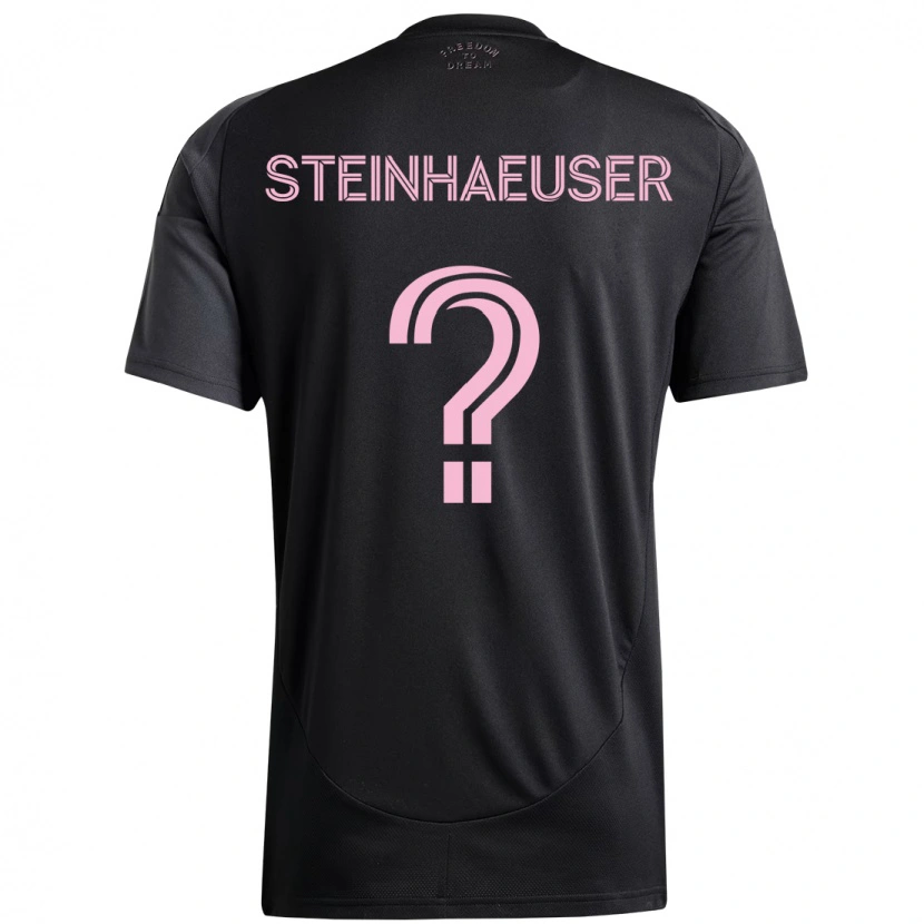 Danxen Criança Camisola Marcus Steinhaeuser #0 Preto Rosa Alternativa 2025/26 Camisa Brasil