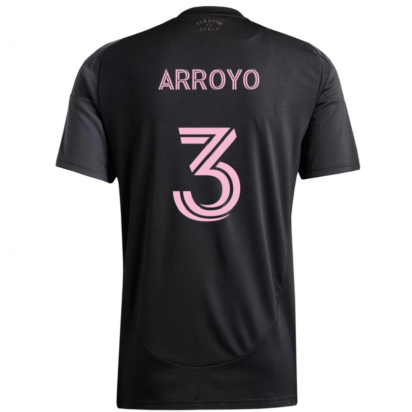 Danxen Criança Camisola Dixon Arroyo #3 Preto Rosa Alternativa 2025/26 Camisa Brasil