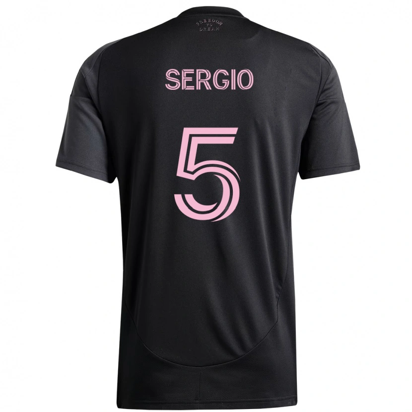 Danxen Criança Camisola Sergio Busquets #5 Preto Rosa Alternativa 2025/26 Camisa Brasil