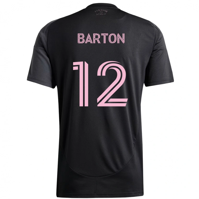 Danxen Criança Camisola Tye Barton #12 Preto Rosa Alternativa 2025/26 Camisa Brasil