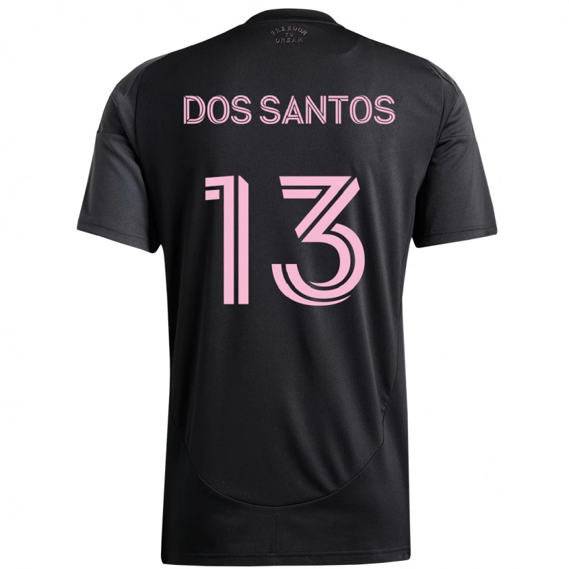 Danxen Criança Camisola Cj Dos Santos #13 Preto Rosa Alternativa 2025/26 Camisa Brasil