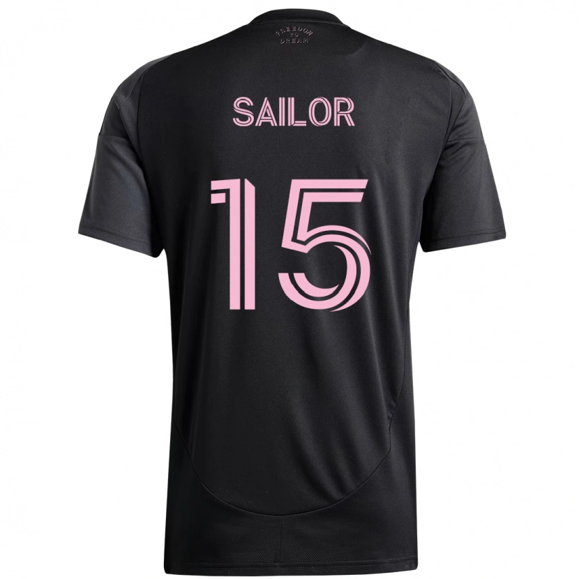 Danxen Criança Camisola Ryan Sailor #15 Preto Rosa Alternativa 2025/26 Camisa Brasil