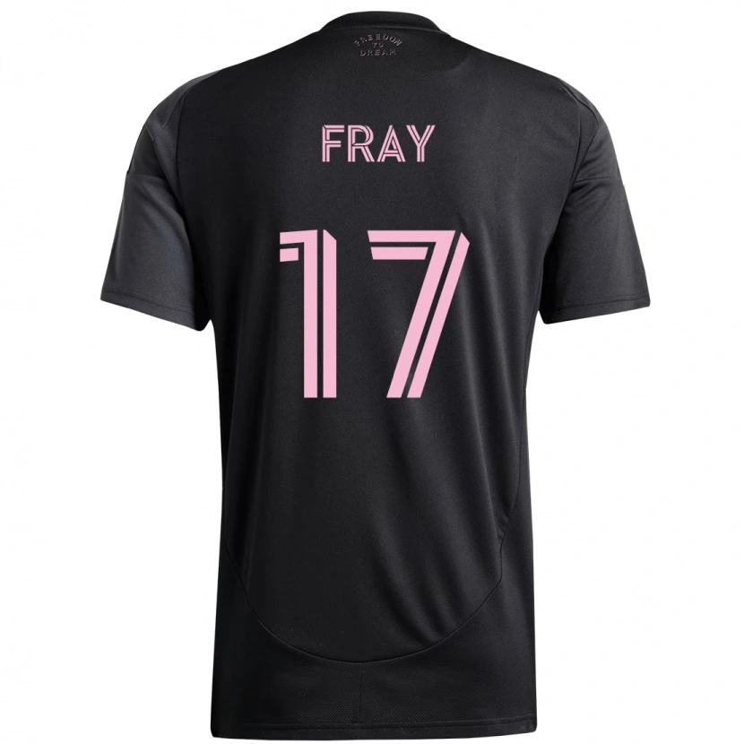 Danxen Criança Camisola Ian Fray #17 Preto Rosa Alternativa 2025/26 Camisa Brasil