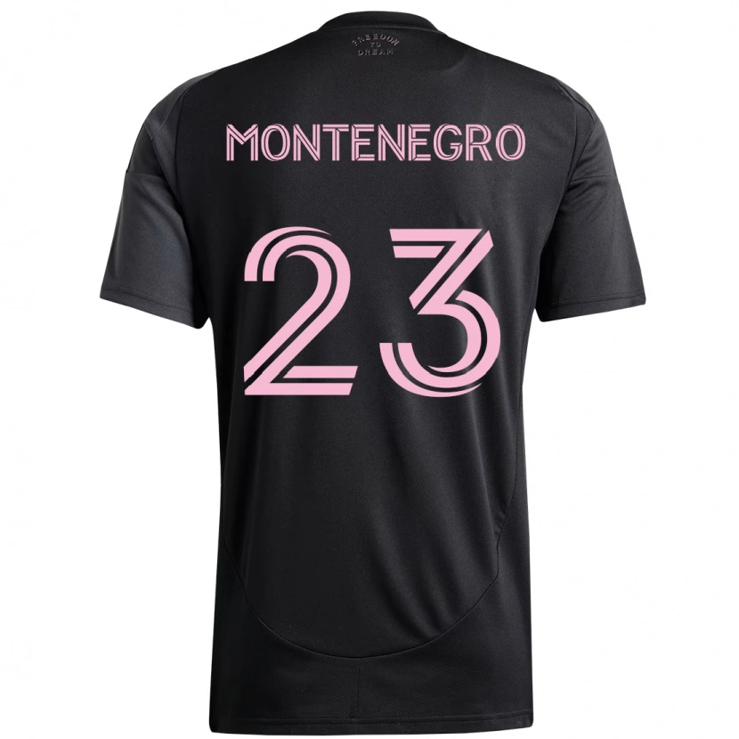 Danxen Criança Camisola Ricardo Montenegro #23 Preto Rosa Alternativa 2025/26 Camisa Brasil