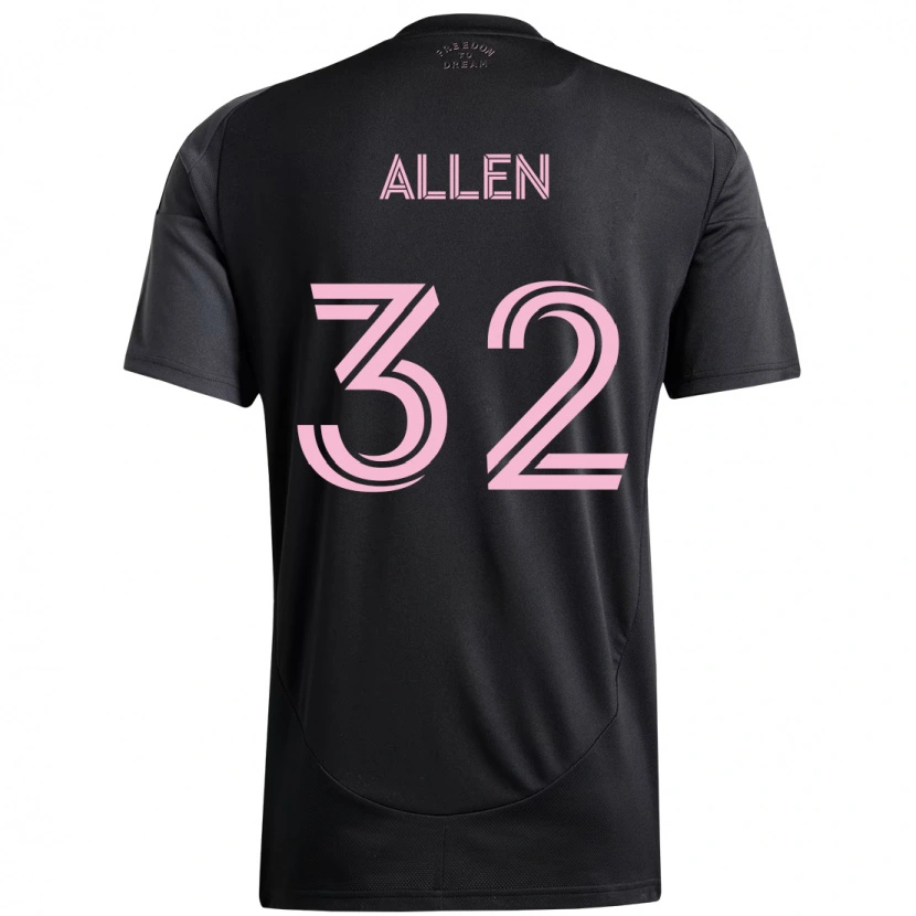 Danxen Criança Camisola Noah Allen #32 Preto Rosa Alternativa 2025/26 Camisa Brasil