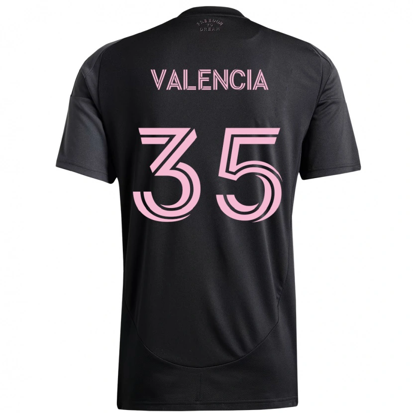 Danxen Criança Camisola Felipe Valencia #35 Preto Rosa Alternativa 2025/26 Camisa Brasil