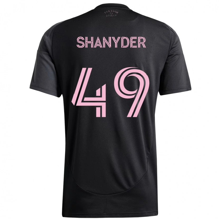 Danxen Criança Camisola Shanyder Borgelin #49 Preto Rosa Alternativa 2025/26 Camisa Brasil
