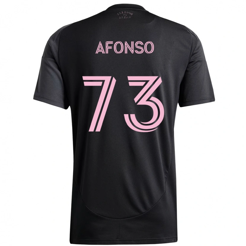 Danxen Criança Camisola Leo Afonso #73 Preto Rosa Alternativa 2025/26 Camisa Brasil