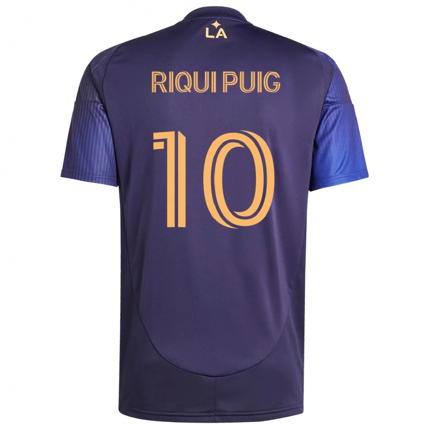 Danxen Criança Camisola Riqui Puig #10 Roxo Azul Alternativa 2025/26 Camisa Brasil