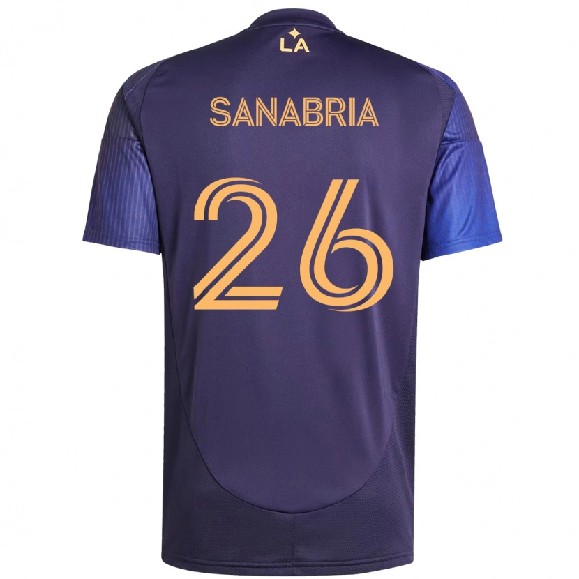 Danxen Criança Camisola Lucas Sanabria #26 Roxo Azul Alternativa 2025/26 Camisa Brasil