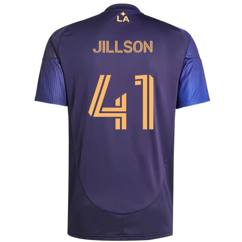 Danxen Criança Camisola Simon Jillson #41 Roxo Azul Alternativa 2025/26 Camisa Brasil
