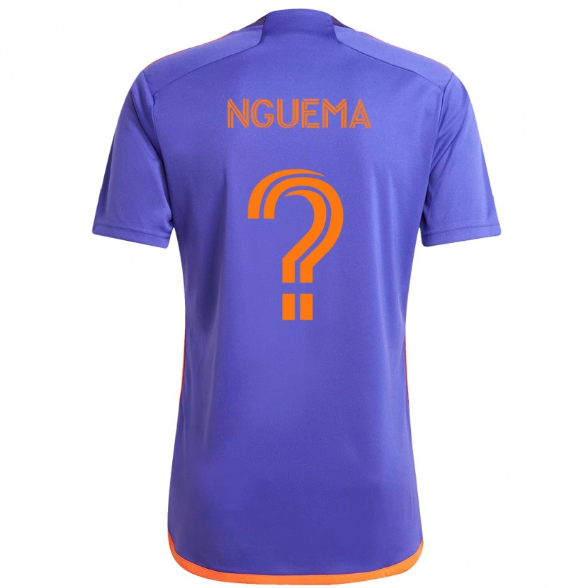 Danxen Criança Camisola David Nguema #0 Roxo Laranja Alternativa 2025/26 Camisa Brasil