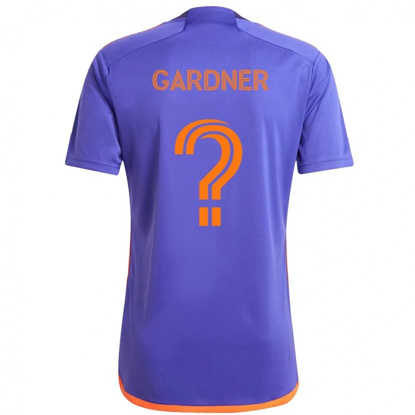 Danxen Criança Camisola Myles Gardner #0 Roxo Laranja Alternativa 2025/26 Camisa Brasil