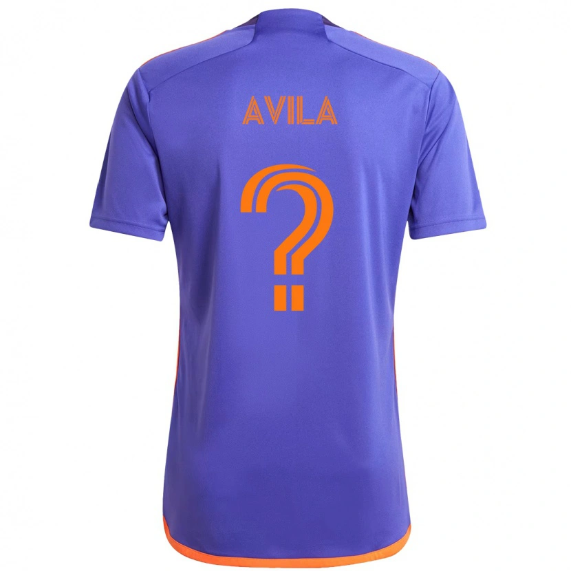 Danxen Criança Camisola Beto Avila #0 Roxo Laranja Alternativa 2025/26 Camisa Brasil