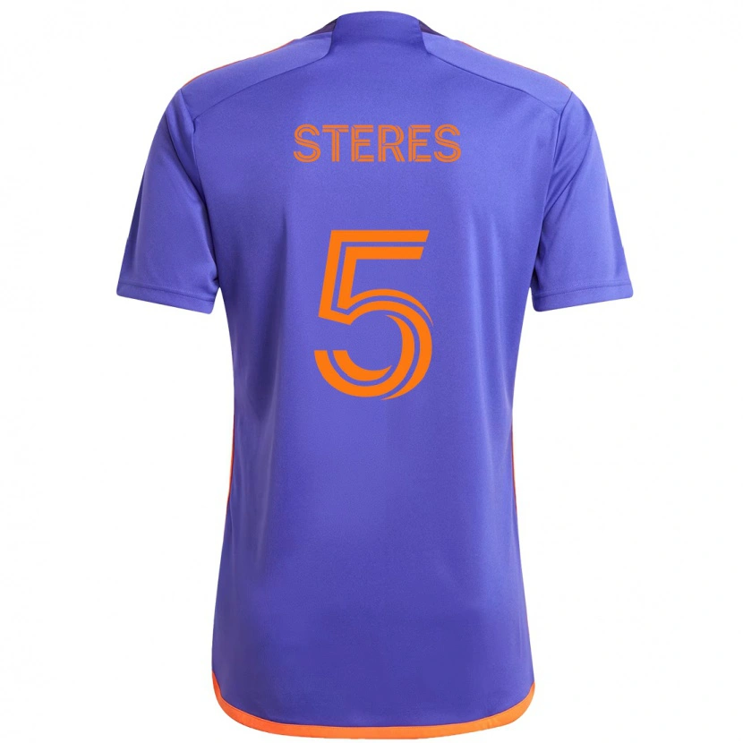 Danxen Criança Camisola Daniel Steres #5 Roxo Laranja Alternativa 2025/26 Camisa Brasil