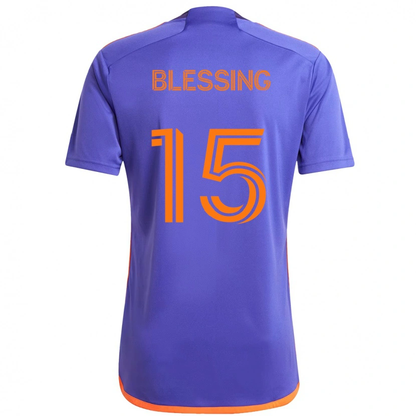 Danxen Criança Camisola Latif Blessing #15 Roxo Laranja Alternativa 2025/26 Camisa Brasil