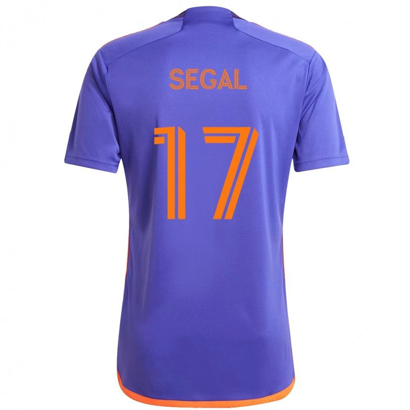 Danxen Criança Camisola Gabriel Segal #17 Roxo Laranja Alternativa 2025/26 Camisa Brasil