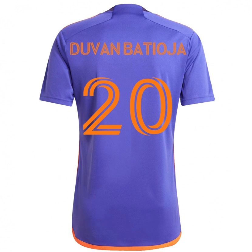 Danxen Criança Camisola Andy Batioja #20 Roxo Laranja Alternativa 2025/26 Camisa Brasil