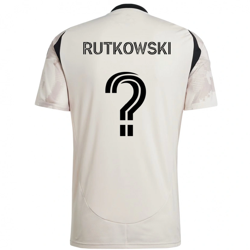 Danxen Criança Camisola Alan Rutkowski #0 Bege Preto Alternativa 2025/26 Camisa Brasil