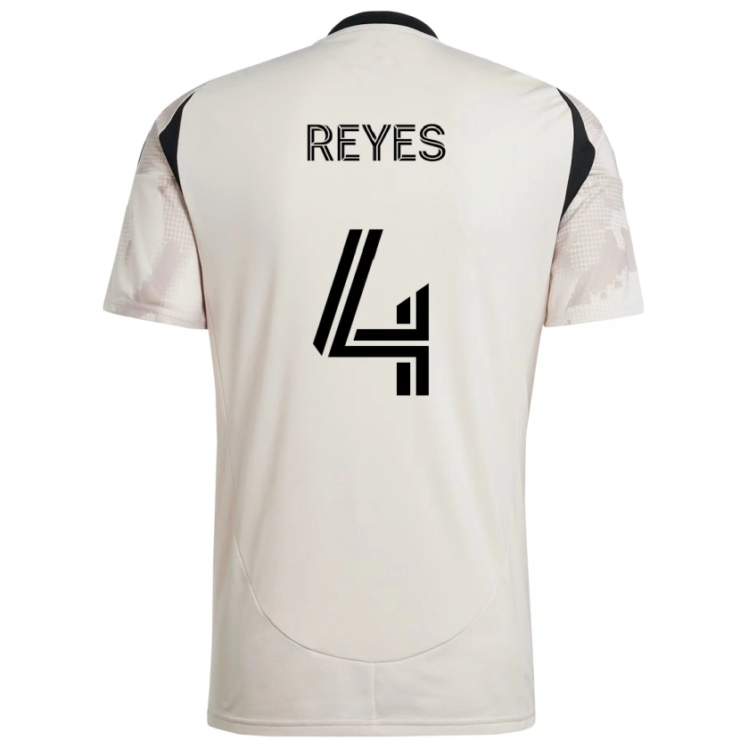 Danxen Criança Camisola Andrés Reyes #4 Bege Preto Alternativa 2025/26 Camisa Brasil