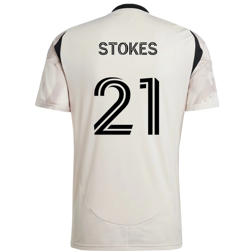 Danxen Criança Camisola Aidan Stokes #21 Bege Preto Alternativa 2025/26 Camisa Brasil