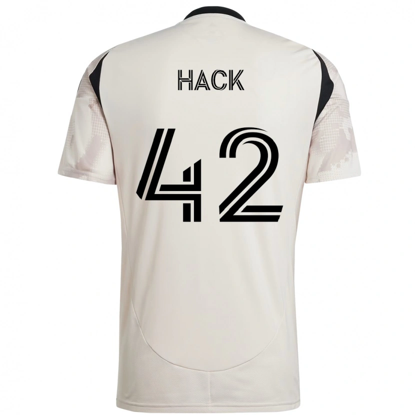 Danxen Criança Camisola Alexander Hack #42 Bege Preto Alternativa 2025/26 Camisa Brasil