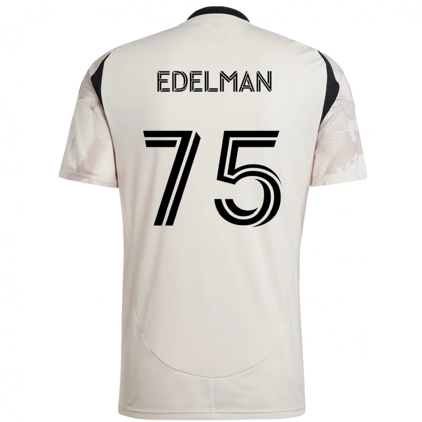 Danxen Criança Camisola Daniel Edelman #75 Bege Preto Alternativa 2025/26 Camisa Brasil