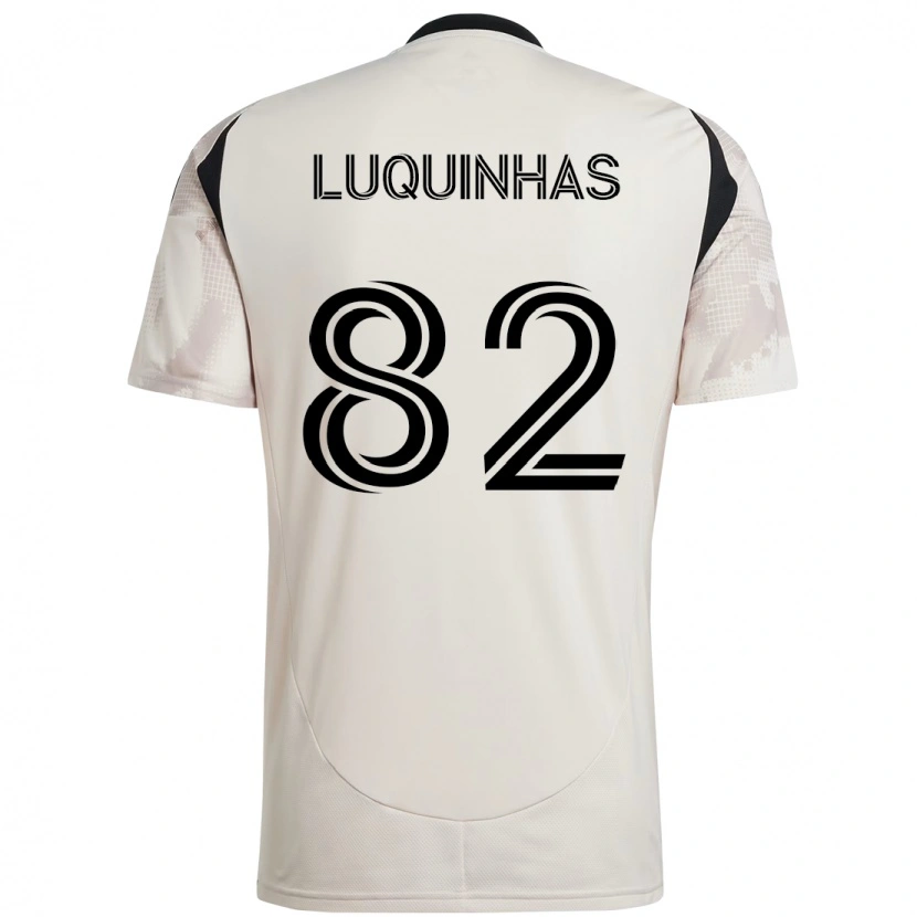 Danxen Criança Camisola Luquinhas #82 Bege Preto Alternativa 2025/26 Camisa Brasil