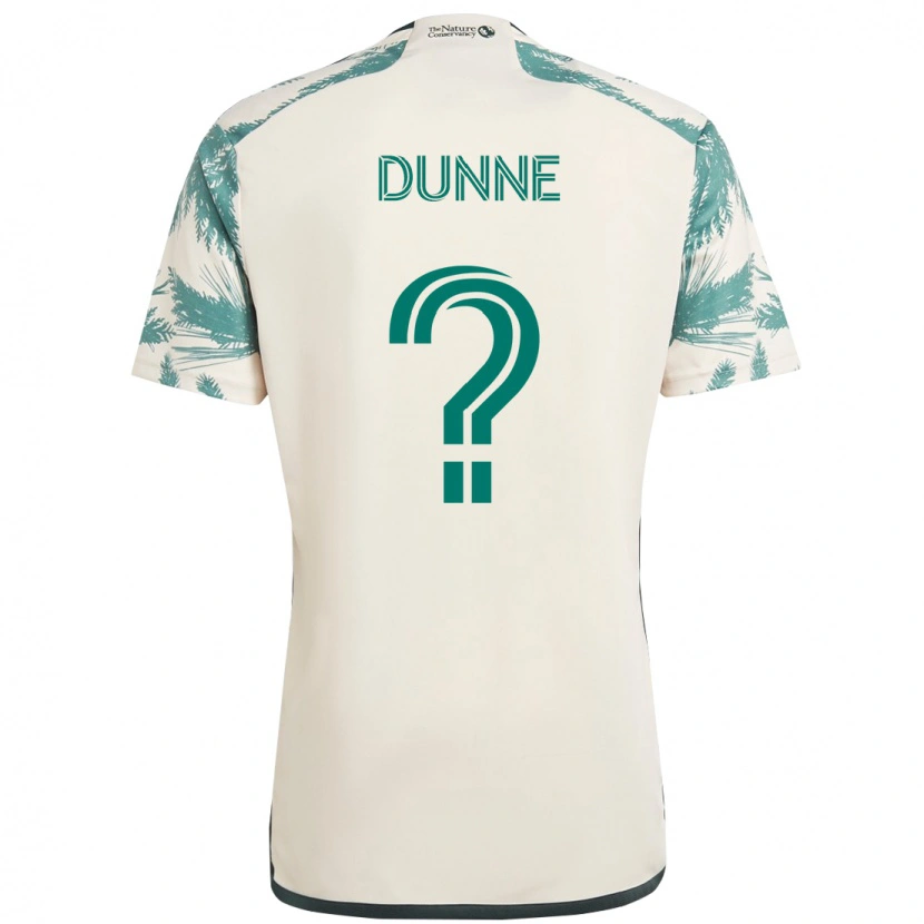 Danxen Criança Camisola Michael Dunne #0 Bege Verde Alternativa 2025/26 Camisa Brasil