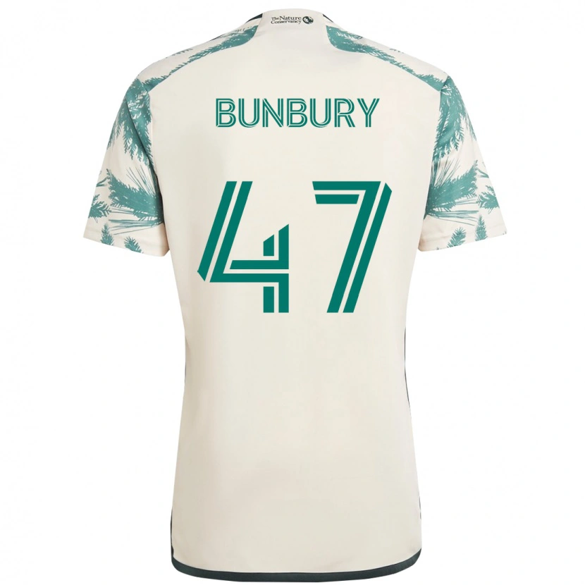 Danxen Criança Camisola Mataeo Bunbury #47 Bege Verde Alternativa 2025/26 Camisa Brasil