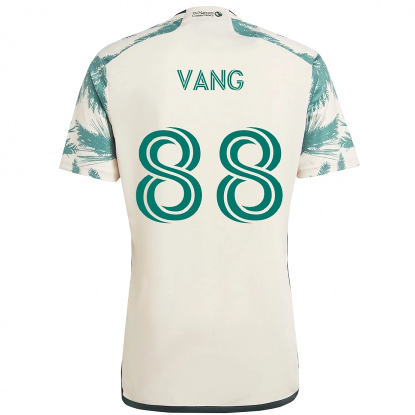 Danxen Criança Camisola Michael Vang #88 Bege Verde Alternativa 2025/26 Camisa Brasil