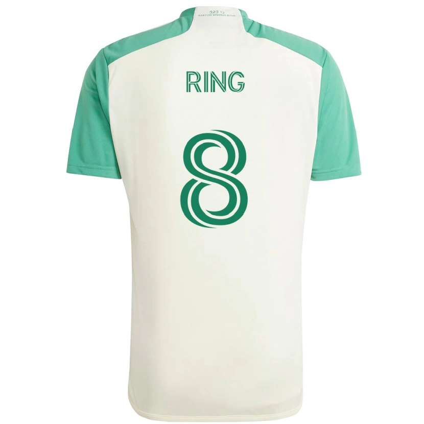 Danxen Criança Camisola Alexander Ring #8 Branco Verde Alternativa 2025/26 Camisa Brasil