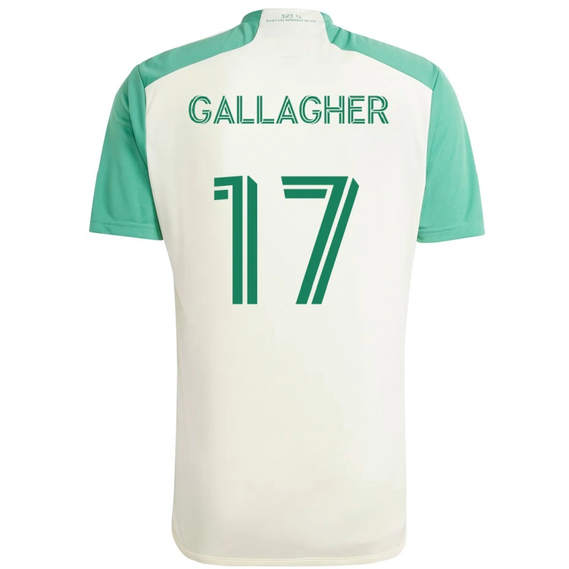 Danxen Criança Camisola Jon Gallagher #17 Branco Verde Alternativa 2025/26 Camisa Brasil