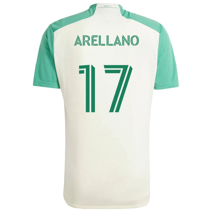 Danxen Criança Camisola Bryan Arellano #17 Branco Verde Alternativa 2025/26 Camisa Brasil