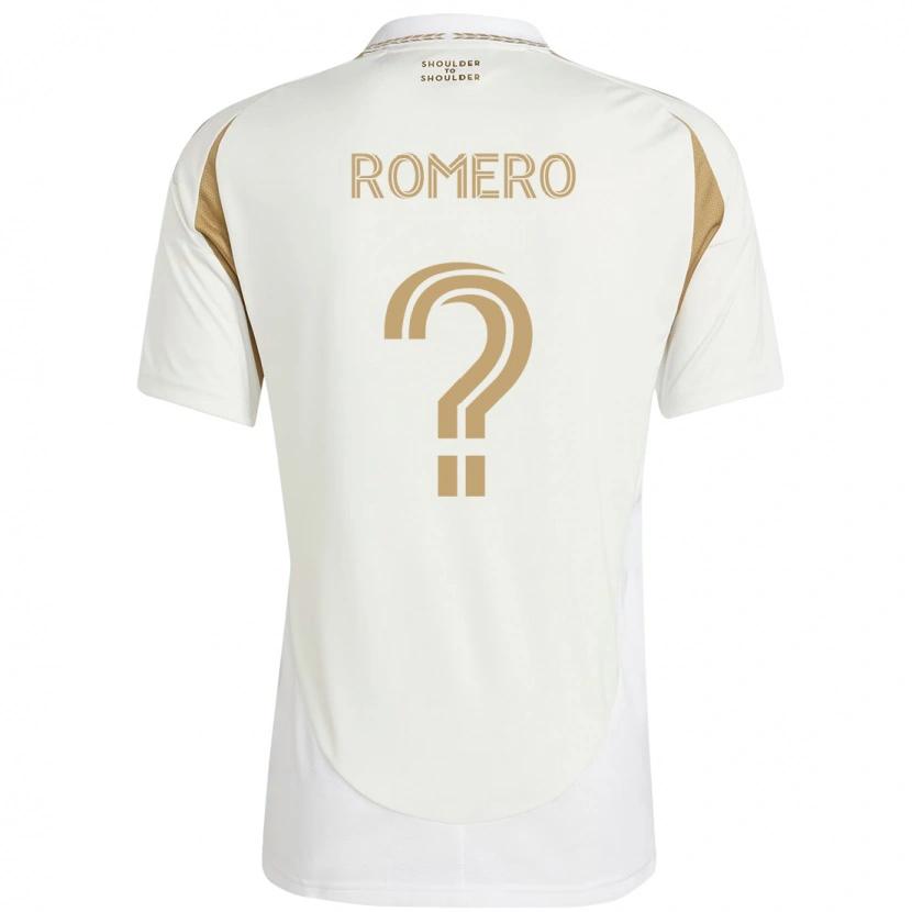 Danxen Criança Camisola James Romero #0 Branco Castanho Alternativa 2025/26 Camisa Brasil