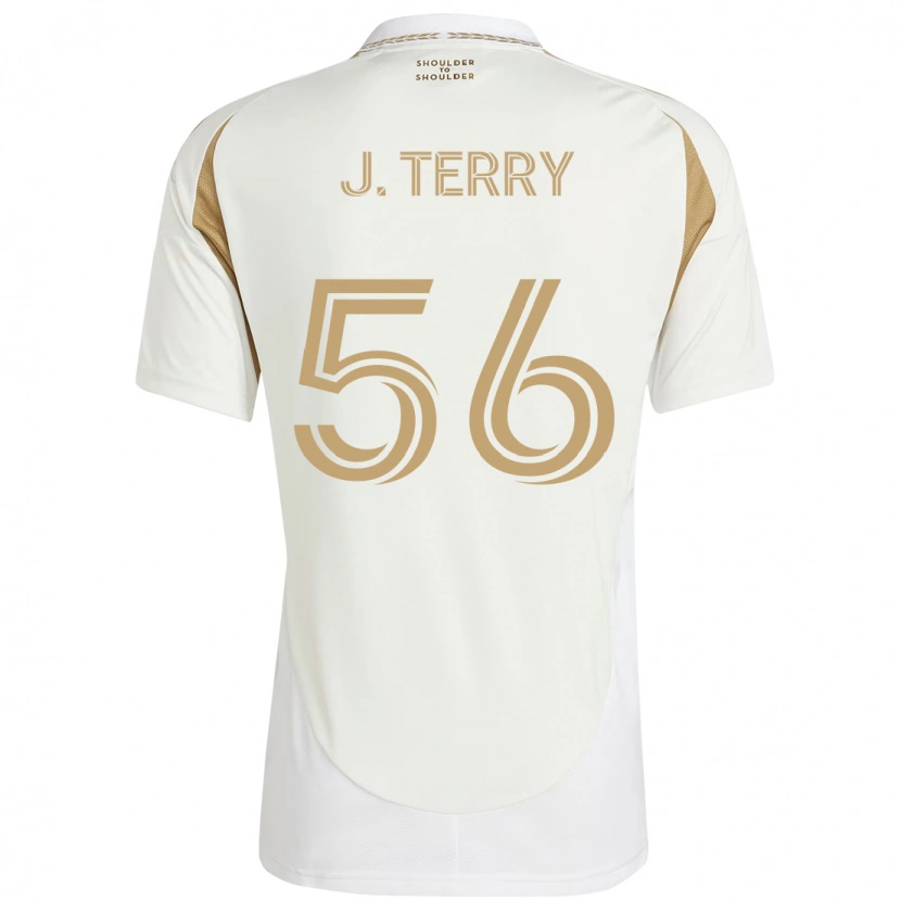 Danxen Criança Camisola Jude Terry #56 Branco Castanho Alternativa 2025/26 Camisa Brasil
