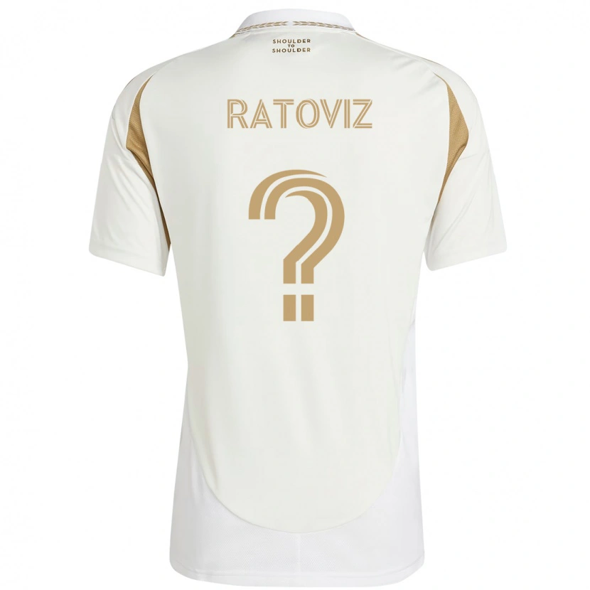 Danxen Criança Camisola Tamir Ratoviz #0 Branco Castanho Alternativa 2025/26 Camisa Brasil