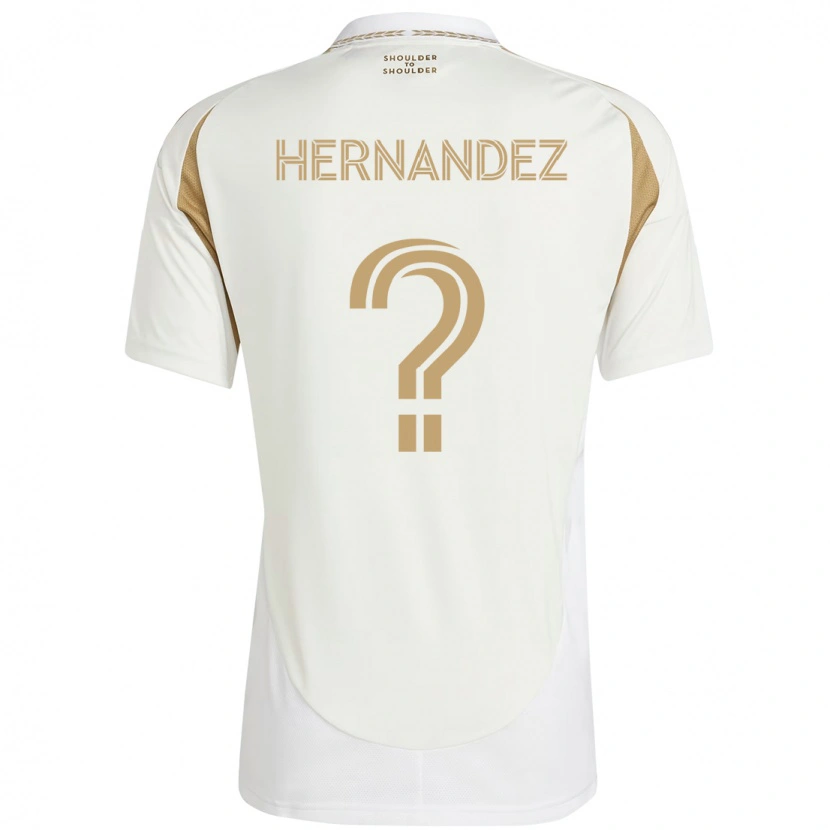 Danxen Criança Camisola Javier Hernandez #0 Branco Castanho Alternativa 2025/26 Camisa Brasil
