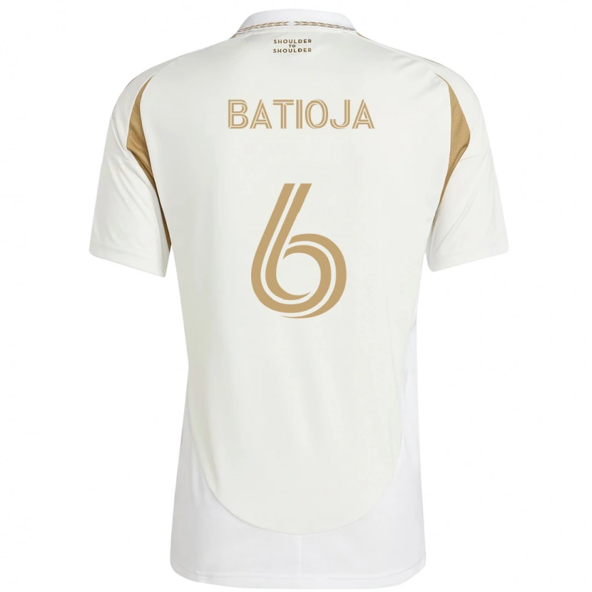 Danxen Criança Camisola Jeremy Batioja #6 Branco Castanho Alternativa 2025/26 Camisa Brasil