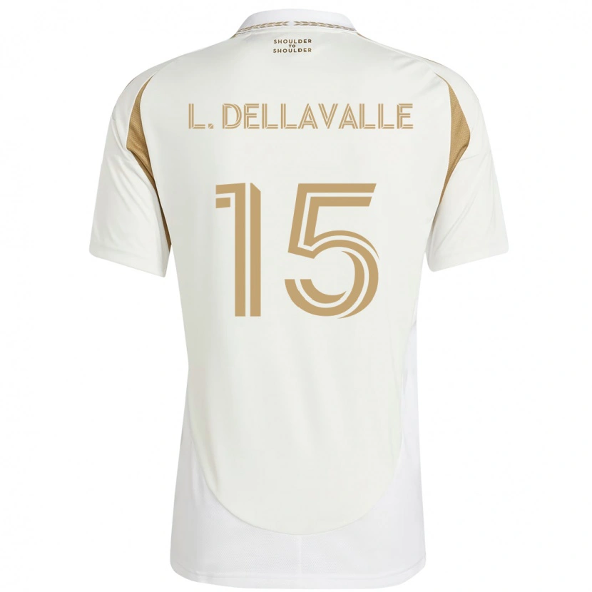 Danxen Criança Camisola Lorenzo Dellavalle #15 Branco Castanho Alternativa 2025/26 Camisa Brasil