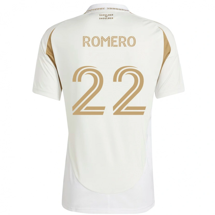 Danxen Criança Camisola Abraham Romero #22 Branco Castanho Alternativa 2025/26 Camisa Brasil